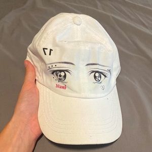 XXXtentacion white baseball hat